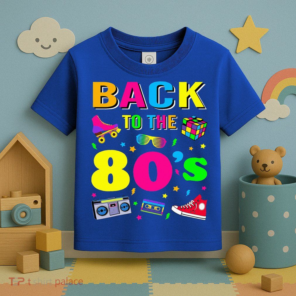 Vintage Retro Back To 80's Graphic Design Toddler T-Shirt