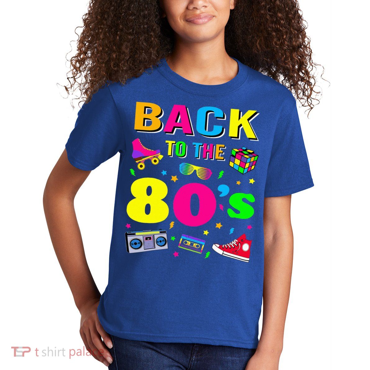 Vintage Retro Back To 80's Graphic Design Kids T-Shirt