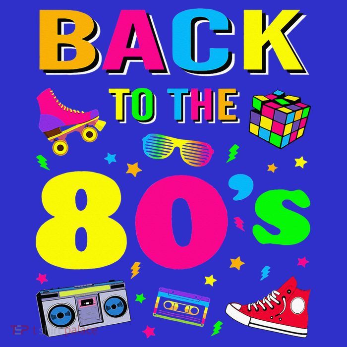 Vintage Retro Back To 80's Graphic Design Kids T-Shirt