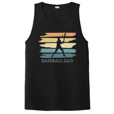 Vintage Retro Baseball Dad Meaningful Gift PosiCharge Competitor Tank