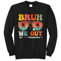 Vintage Retro Bruh We Out Teachers End Of School Year Teacher Summer Gift Sweatshirt