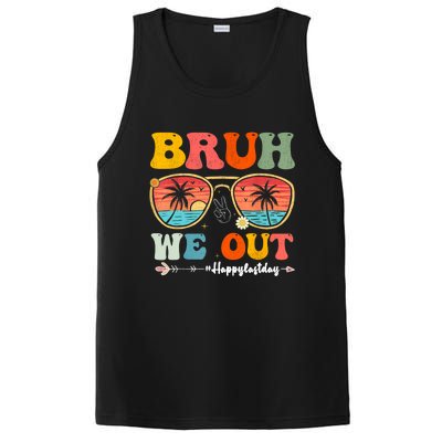 Vintage Retro Bruh We Out Teachers End Of School Year Teacher Summer Gift PosiCharge Competitor Tank