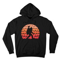 Vintage Retro Bigfoot Golf Golfer Sasquatch Hoodie