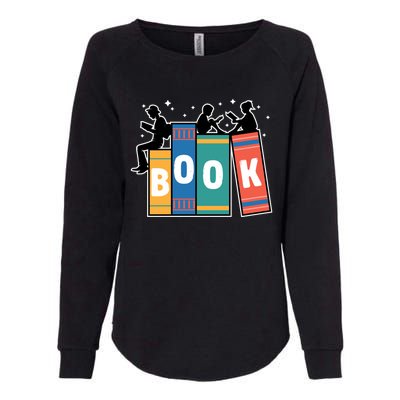 Vintage Retro Book Bookaholic Bookworm Librarian Reading Gift Womens California Wash Sweatshirt