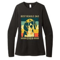 Vintage Retro Best Beagle Dad Ever - Father's Day Dog Lover Womens CVC Long Sleeve Shirt