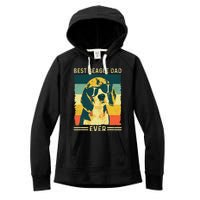 Vintage Retro Best Beagle Dad Ever - Father's Day Dog Lover Women's Fleece Hoodie