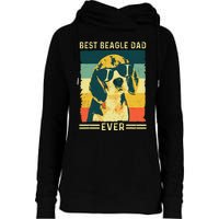 Vintage Retro Best Beagle Dad Ever - Father's Day Dog Lover Womens Funnel Neck Pullover Hood