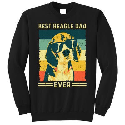 Vintage Retro Best Beagle Dad Ever - Father's Day Dog Lover Tall Sweatshirt