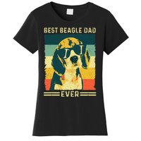 Vintage Retro Best Beagle Dad Ever - Father's Day Dog Lover Women's T-Shirt