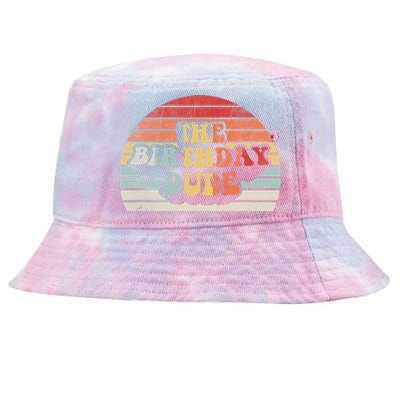 Vintage Retro Birthday Dude Funny Birthday Gift For Tie-Dyed Bucket Hat