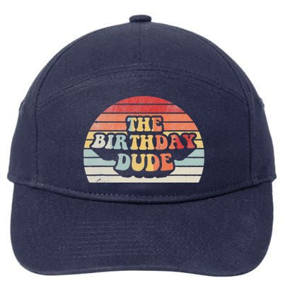 Vintage Retro Birthday Dude Funny Birthday Gift For 7-Panel Snapback Hat