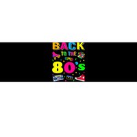 Vintage Retro Back To 80's Graphic Design Bumper Sticker