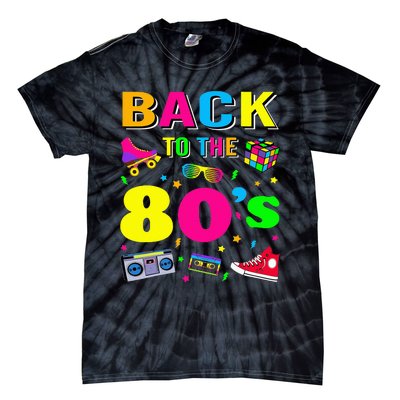 Vintage Retro Back To 80's Graphic Design Tie-Dye T-Shirt