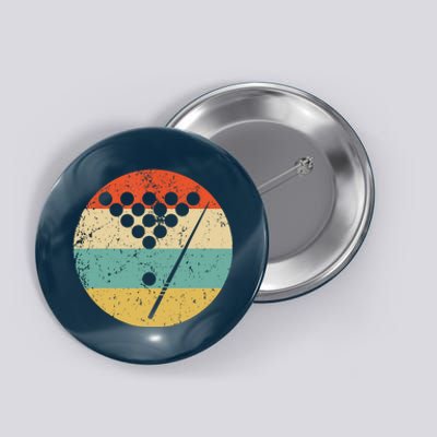 Vintage Retro Billiards Pool Gifts For Player Button