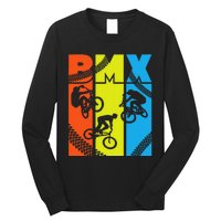 Vintage Retro Bmx Funny Bmx Rider Bicycle Motocross Long Sleeve Shirt