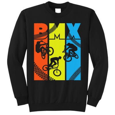 Vintage Retro Bmx Funny Bmx Rider Bicycle Motocross Sweatshirt