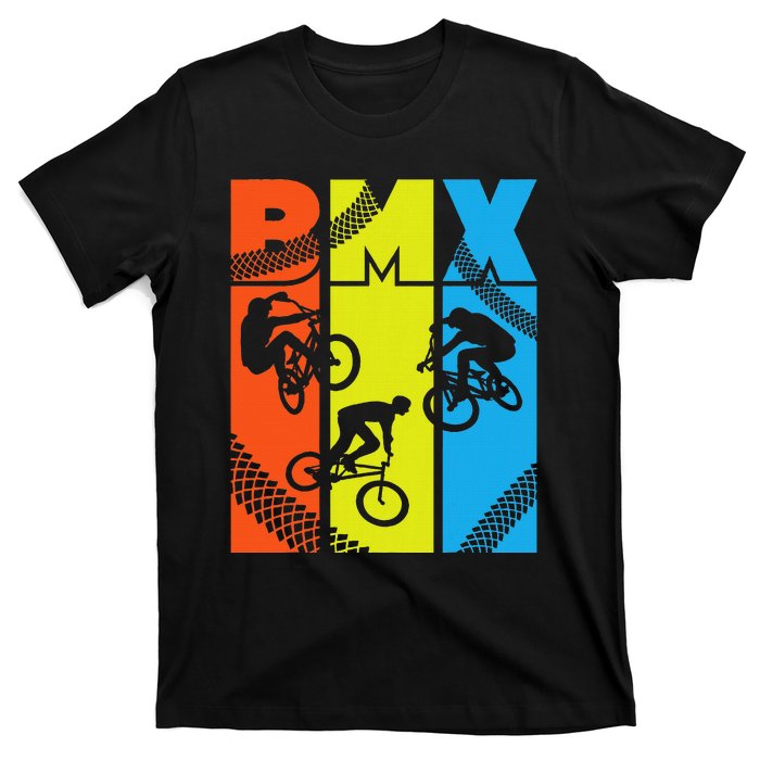 Vintage Retro Bmx Funny Bmx Rider Bicycle Motocross T-Shirt