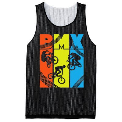 Vintage Retro Bmx Funny Bmx Rider Bicycle Motocross Mesh Reversible Basketball Jersey Tank