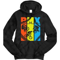 Vintage Retro Bmx Funny Bmx Rider Bicycle Motocross Tie Dye Hoodie