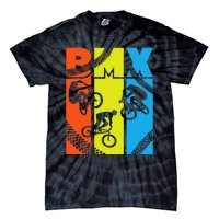 Vintage Retro Bmx Funny Bmx Rider Bicycle Motocross Tie-Dye T-Shirt