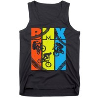 Vintage Retro Bmx Funny Bmx Rider Bicycle Motocross Tank Top