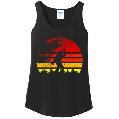 Vintage Retro Bigfoot Believe Ladies Essential Tank