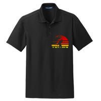 Vintage Retro Bigfoot Believe Dry Zone Grid Polo