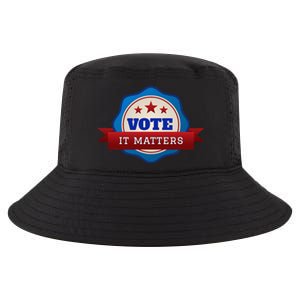 Voter Registration Badge Vote It Matters Election Midterm Cool Comfort Performance Bucket Hat