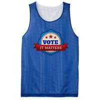 Voter Registration Badge Vote It Matters Election Midterm Mesh Reversible Basketball Jersey Tank