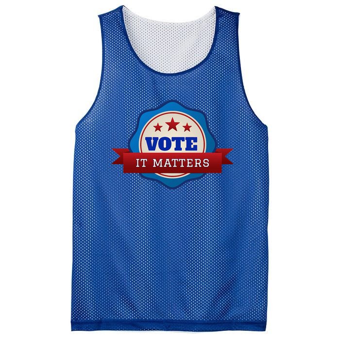 Voter Registration Badge Vote It Matters Election Midterm Mesh Reversible Basketball Jersey Tank