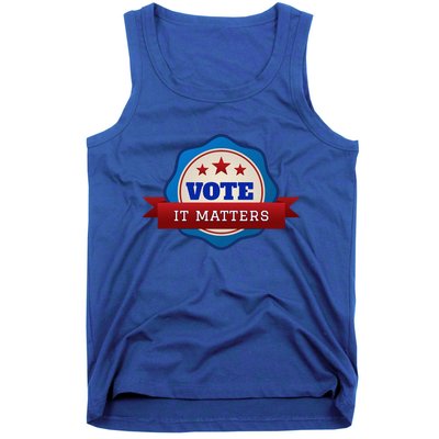 Voter Registration Badge Vote It Matters Election Midterm Tank Top