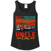 Vintage Retro Best Truckin Uncle Ever Funny Truck Driver Ladies Essential Tank