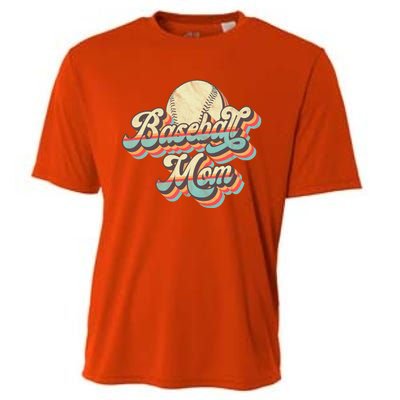 Vintage Retro Baseball Mom Gift Cooling Performance Crew T-Shirt