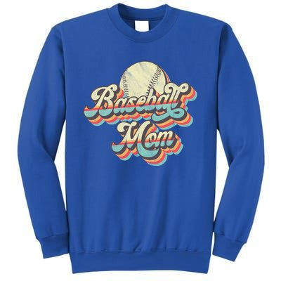 Vintage Retro Baseball Mom Gift Sweatshirt