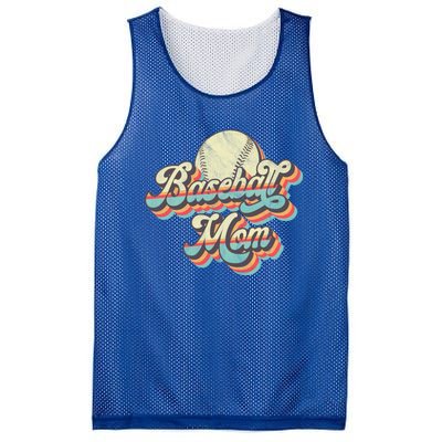 Vintage Retro Baseball Mom Gift Mesh Reversible Basketball Jersey Tank