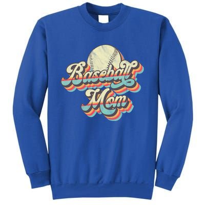 Vintage Retro Baseball Mom Gift Tall Sweatshirt