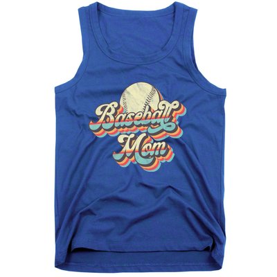 Vintage Retro Baseball Mom Gift Tank Top