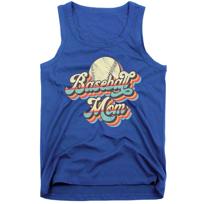 Vintage Retro Baseball Mom Gift Tank Top