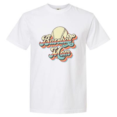 Vintage Retro Baseball Mom Gift Garment-Dyed Heavyweight T-Shirt