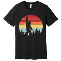 Vintage Retro Bigfoot Rock And Roll Premium T-Shirt