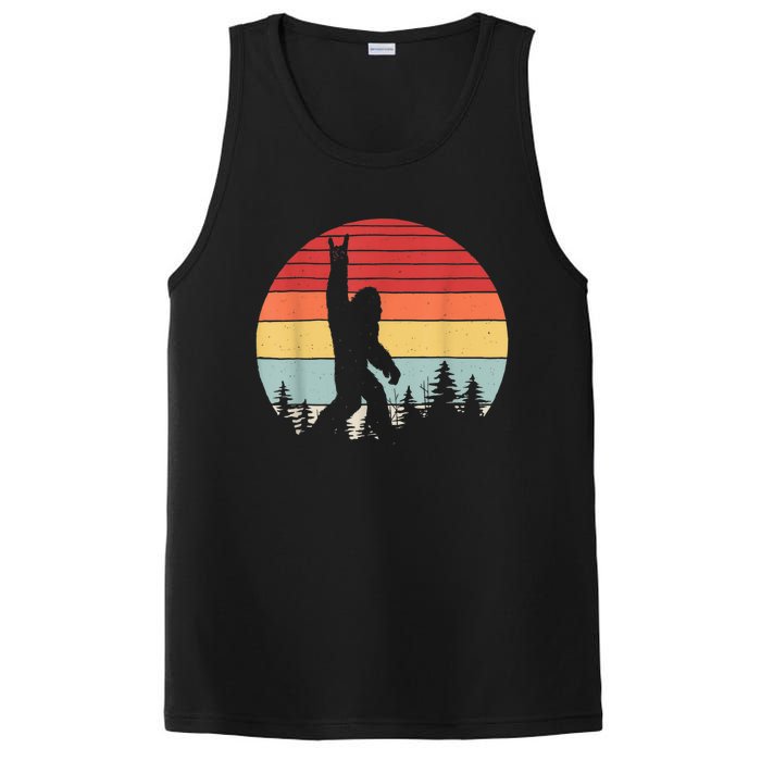 Vintage Retro Bigfoot Rock And Roll PosiCharge Competitor Tank