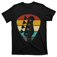 Vintage Retro Bass Guitar Guitarist Music Lover T-Shirt