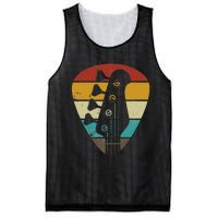 Vintage Retro Bass Guitar Guitarist Music Lover Mesh Reversible Basketball Jersey Tank