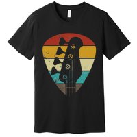 Vintage Retro Bass Guitar Guitarist Music Lover Premium T-Shirt