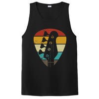 Vintage Retro Bass Guitar Guitarist Music Lover PosiCharge Competitor Tank