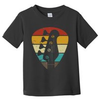 Vintage Retro Bass Guitar Guitarist Music Lover Toddler T-Shirt