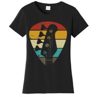 Vintage Retro Bass Guitar Guitarist Music Lover Women's T-Shirt