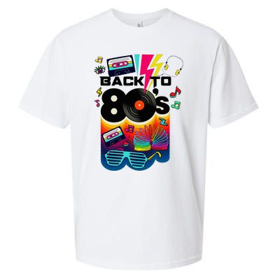 Vintage Retro Back To 80S I Love 80S Graphic Design Sueded Cloud Jersey T-Shirt