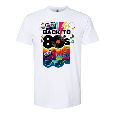 Vintage Retro Back To 80S I Love 80S Graphic Design Softstyle CVC T-Shirt