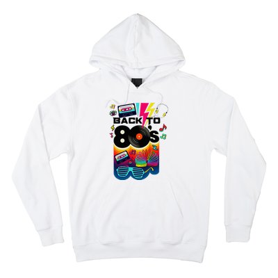 Vintage Retro Back To 80S I Love 80S Graphic Design Hoodie